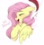 Size: 1300x1336 | Tagged: safe, artist:spoosha, character:discord, character:fluttershy, species:draconequus, species:pegasus, species:pony, ship:discoshy, g4, 2021, dialogue, disembodied tail, duo, eyebrows, eyes closed, female, heart, male, mare, offscreen character, open mouth, profile, shipping, simple background, solo focus, straight, tail, tickling, white background, wings