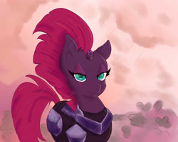 Size: 5000x4000 | Tagged: safe, artist:nedemai, character:tempest shadow, species:pony, species:unicorn, g4, absurd resolution, broken horn, colored pupils, female, happy, horn, looking at you, mare, smiling, solo