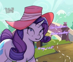 Size: 2048x1733 | Tagged: safe, artist:jafsheep, character:rarity, character:spike, species:pony, species:unicorn, comic:reunion, ship:sparity, g4, clothing, hat, ponyville, text