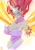 Size: 1400x2000 | Tagged: safe, artist:sozglitch, character:daydream shimmer, character:sunset shimmer, species:human, g4, cleavage, daydream shimmer, dress, huge breasts, humanized, magic wings, solo