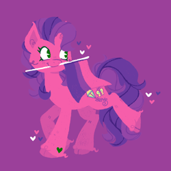Size: 1500x1500 | Tagged: safe, artist:trinoids, character:sky wishes, species:earth pony, species:pony, g3, bi sky wishes, bisexual pride flag, bisexuality, female, headcanon, lgbt headcanon, sexuality headcanon, solo