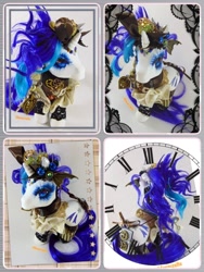 Size: 960x1280 | Tagged: safe, artist:lightningmana-crafts, character:glory, species:pony, species:unicorn, series:g1-g3 remixed, g1, g3, custom, female, g1 to g3, irl, photo, solo, steampunk, toy