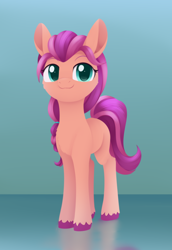 Size: 894x1299 | Tagged: safe, artist:dusthiel, character:sunny starscout, species:earth pony, species:pony, g5, blank flank, braid, simple background, solo, unshorn fetlocks