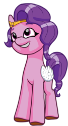 Size: 786x1452 | Tagged: safe, artist:therealdjthed, character:pipp petals, species:pegasus, species:pony, g5, circlet, folded wings, pipp wings, simple background, smiling, solo, transparent background