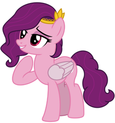 Size: 1024x1094 | Tagged: safe, artist:emeraldblast63, character:pipp petals, species:pegasus, species:pony, g5, circlet, generation leap, pipp wings, raised hoof, simple background, transparent background