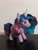 Size: 1536x2048 | Tagged: safe, artist:fleecefriends, character:izzy moonbow, species:pony, species:unicorn, g5, gradient hair, horn pattern, izzybetes, plushie, solo