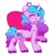 Size: 2000x2000 | Tagged: safe, artist:cocopudu, character:izzy moonbow, species:pony, species:unicorn, g5, cutie mark, gradient hair, horn pattern, izzybetes, raised hoof, simple background, solo, unshorn fetlocks