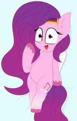 Size: 2619x4096 | Tagged: safe, artist:puperhamster, character:pipp petals, species:pegasus, species:pony, g5, circlet, cutie mark, high res, pipp wings, simple background, solo, unshorn fetlocks
