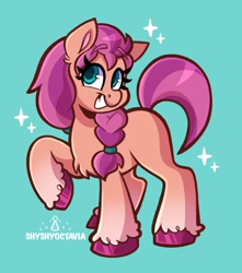 Size: 1811x2048 | Tagged: safe, artist:shyshyoctavia, character:sunny starscout, species:earth pony, species:pony, g5, blank flank, braid, coat markings, simple background, socks (coat marking), solo, sparkles, unshorn fetlocks