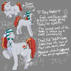 Size: 1280x1280 | Tagged: safe, artist:flyinggopher45686, character:baby jingle jangle, species:earth pony, species:pony, g3, headcanon, solo