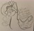Size: 2048x1826 | Tagged: safe, artist:scarfsketch, character:pipp petals, species:pegasus, species:pony, g5, circlet, pipp wings, sketch, solo, text, traditional art