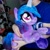 Size: 2048x2048 | Tagged: safe, artist:hellishtarn, character:izzy moonbow, species:pony, species:unicorn, g5, cutie mark, gradient hair, heart eyes, izzybetes, life size, plushie