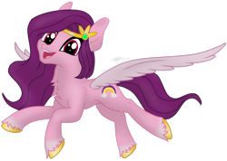 Size: 2052x1457 | Tagged: safe, artist:soctavia, character:pipp petals, species:pegasus, species:pony, g5, circlet, coat markings, cutie mark, flying, pipp wings, simple background, socks (coat marking), solo, spread wings, transparent background, unshorn fetlocks, wings