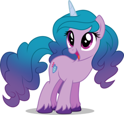 Size: 1280x1192 | Tagged: safe, artist:helenosprime, character:izzy moonbow, species:pony, species:unicorn, g5, cutie mark, generation leap, gradient hair, happy, simple background, solo, transparent background, unshorn fetlocks
