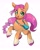 Size: 2480x3074 | Tagged: safe, artist:potetecyu_to, character:sunny starscout, species:earth pony, species:pony, g5, bag, braid, chest fluff, coat markings, socks (coat marking), solo, sparkles, sunnybetes, unshorn fetlocks