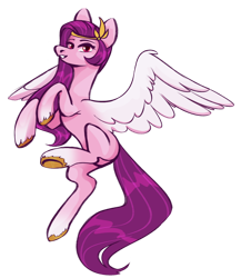 Size: 1280x1474 | Tagged: safe, artist:woowoli, character:pipp petals, species:pegasus, species:pony, g5, circlet, coat markings, pipp wings, simple background, socks (coat marking), solo, spread wings, transparent background, unshorn fetlocks, wings