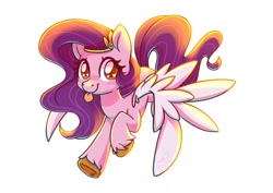 Size: 1200x848 | Tagged: safe, artist:wavecipher, character:pipp petals, species:pegasus, species:pony, g5, blep, circlet, pipp wings, solo, spread wings, tongue out, unshorn fetlocks, wings