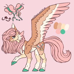 Size: 1280x1280 | Tagged: safe, artist:givemeachance214, character:fluttershy, species:pegasus, species:pony, g4, female, redesign, solo