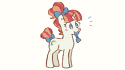 Size: 380x214 | Tagged: safe, artist:fizpup, character:rainbow stars, species:pony, species:unicorn, g4, chibi, cute, female, solo