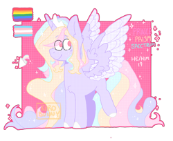 Size: 1280x1047 | Tagged: safe, artist:kiiro-bunny, oc, oc only, oc:prince prism spectrum, species:alicorn, species:pony, g4, gay pride flag, male, pride flag, simple background, solo, trans male, transgender, transgender pride flag, transparent background