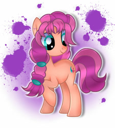 Size: 1024x1136 | Tagged: safe, artist:doraeartdreams-aspy, character:sunny starscout, species:earth pony, species:pony, g5, braid, cutie mark, raised hoof, solo