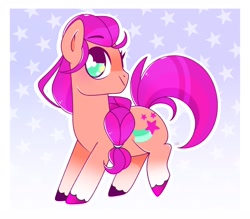 Size: 1714x1500 | Tagged: safe, artist:aferalsunflower, character:sunny starscout, species:earth pony, species:pony, g5, braid, coat markings, cutie mark, socks (coat marking), solo, unshorn fetlocks