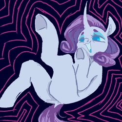Size: 2048x2048 | Tagged: safe, artist:violettacamak, character:rarity, species:pony, species:unicorn, g4, laughing, solo