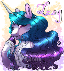 Size: 785x868 | Tagged: safe, alternate version, artist:malinraf1615, character:izzy moonbow, species:pony, species:unicorn, g5, female, gradient hair, grin, mare, markings, one eye closed, raised hoof, simple background, smiling, solo, transparent background, unshorn fetlocks, wink