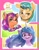 Size: 893x1155 | Tagged: safe, artist:alterantart, character:hitch trailblazer, character:izzy moonbow, character:sunny starscout, species:earth pony, species:pony, species:unicorn, g5, bandolier, blaze (coat marking), braid, bust, gradient hair