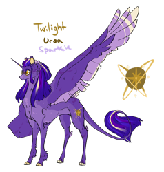 Size: 1280x1342 | Tagged: safe, artist:ayartzramen, character:twilight sparkle, character:twilight sparkle (alicorn), species:alicorn, species:pony, next gen:sandsoulverse, g4, female, redesign, solo