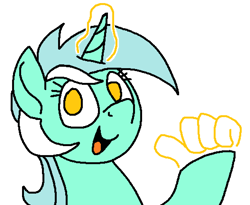 Size: 1054x863 | Tagged: safe, artist:skookz, character:lyra heartstrings, species:pony, species:unicorn, g4, female, hand, happy, looking at you, magic, magic aura, magic hands, mare, open mouth, pointing, pointing at self, simple background, solo, that pony sure does love hands, transparent background