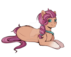 Size: 1600x1280 | Tagged: safe, artist:dinosaphira99, character:sunny starscout, species:earth pony, species:pony, g5, braid, coat markings, simple background, socks (coat marking), solo, transparent background, unshorn fetlocks