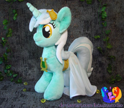 Size: 1280x1117 | Tagged: safe, artist:1stastrastudio, character:lyra heartstrings, species:pony, species:unicorn, g4, clothing, dress, irl, photo, plushie, solo, toy
