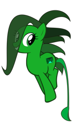 Size: 771x1299 | Tagged: safe, artist:s-class-destroyer, base used, oc, oc:emerald ember, species:earth pony, species:pony, g4, in the air, simple background, smiling, solo, transparent background, vector