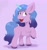 Size: 1762x1886 | Tagged: safe, artist:florencepaw, character:izzy moonbow, species:pony, species:unicorn, g5, blank flank, gradient hair, solo, unshorn fetlocks
