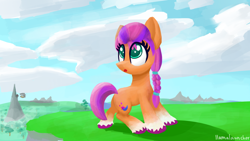 Size: 3840x2160 | Tagged: safe, artist:llamalauncher, character:sunny starscout, species:earth pony, species:pony, g5, solo, sunnybetes