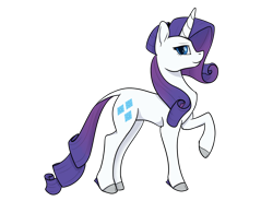 Size: 1280x996 | Tagged: safe, alternate version, artist:glassygreatart, character:rarity, species:pony, species:unicorn, g4, female, simple background, solo, transparent background