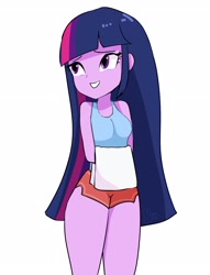 Size: 2028x2661 | Tagged: safe, artist:morusae, character:twilight sparkle, character:twilight sparkle (eqg), species:eqg human, g4, my little pony:equestria girls, female, simple background, solo, towel, white background