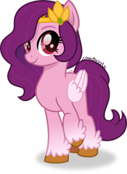 Size: 1920x2627 | Tagged: safe, artist:limedazzle, character:pipp petals, species:pegasus, species:pony, g5, adorapipp, circlet, coat markings, cute, pipp wings, simple background, socks (coat marking), transparent background, unshorn fetlocks, vector