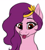 Size: 3600x4016 | Tagged: safe, artist:l-starshade, artist:starshade, character:pipp petals, species:pegasus, species:pony, g5, adorapipp, alternate eye color, blep, bust, chest fluff, circlet, cute, eyebrows, female, looking at you, mare, portrait, red eyes, signature, simple background, smiling, solo, tongue out, white background, wrong eye color