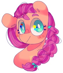 Size: 1726x2000 | Tagged: safe, artist:cocopudu, character:sunny starscout, species:earth pony, species:pony, g5, braid, bust, solo