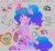 Size: 1024x946 | Tagged: safe, artist:blairvonglitter, character:izzy moonbow, species:pony, species:unicorn, g5, bracelet, chest fluff, cutie mark, glowing horn, gradient hair, izzybetes, magic, ponytail, solo, telekinesis