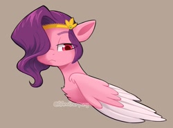 Size: 2059x1520 | Tagged: safe, artist:aanotherpony, character:pipp petals, species:pegasus, species:pony, g5, bust, circlet, colored wingtips, pipp wings, solo
