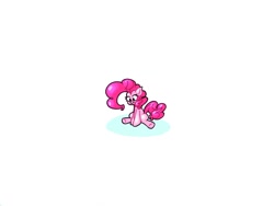 Size: 1200x900 | Tagged: safe, artist:pertdegert, character:pinkie pie, species:earth pony, species:pony, g4, picture for breezies, simple background, sitting, tiny ponies, white background