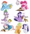 Size: 1048x1200 | Tagged: safe, artist:chub-wub, character:applejack, character:fluttershy, character:pinkie pie, character:rainbow dash, character:rarity, character:spike, character:twilight sparkle, character:twilight sparkle (alicorn), species:alicorn, species:dragon, species:earth pony, species:pegasus, species:pony, species:unicorn, g4, blushing, broken, clothing, dialogue, dirt, flower, frog, glowing horn, hoodie, horn, magic, mane six, net, notepad, pencil, surprised, tail hold, telekinesis, tongue out