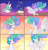 Size: 2000x2063 | Tagged: safe, artist:arareroll, character:princess celestia, species:alicorn, species:pony, g4, alarm clock, bed, bed mane, brush, cellphone, comic, cute, cutelestia, ethereal mane, female, hairbrush, horn, magic, majestic as fuck, mare, morning ponies, phone, pillow, sillestia, smartphone, solo, sun, sunrise, wings