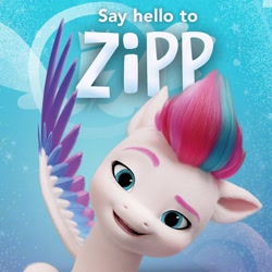 Size: 1080x1080 | Tagged: safe, official, character:zipp storm, species:pegasus, species:pony, g5, smiling, solo