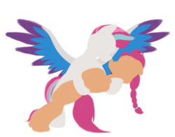 Size: 1400x1100 | Tagged: safe, artist:rockhoppr3, character:sunny starscout, character:zipp storm, species:earth pony, species:pegasus, species:pony, ship:zippscout, g5, boop, duo, female, lesbian, noseboop, shipping, simple background, spread wings, transparent background, wings