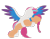 Size: 1400x1100 | Tagged: safe, artist:rockhoppr3, character:sunny starscout, character:zipp storm, species:earth pony, species:pegasus, species:pony, ship:zippscout, g5, boop, duo, female, lesbian, noseboop, shipping, simple background, spread wings, transparent background, wings