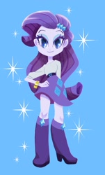 Size: 726x1200 | Tagged: safe, artist:binco_293, character:rarity, species:eqg human, g4, solo, sparkles